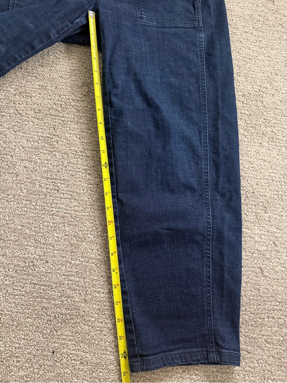 Eileen Fisher Lantern Jeans Dark Navy - Picture 7 of 9
